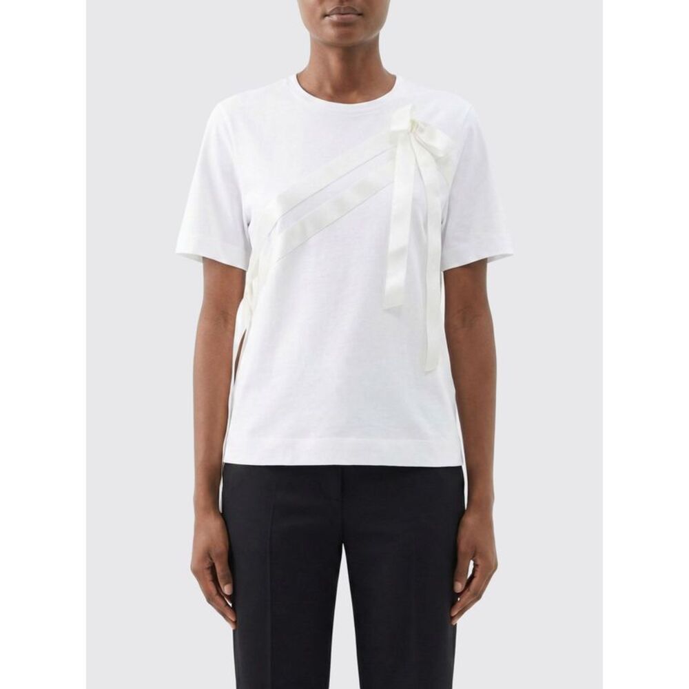 Simone Rocha Women Lyocell T-Shirt With Bow Simone Rocha